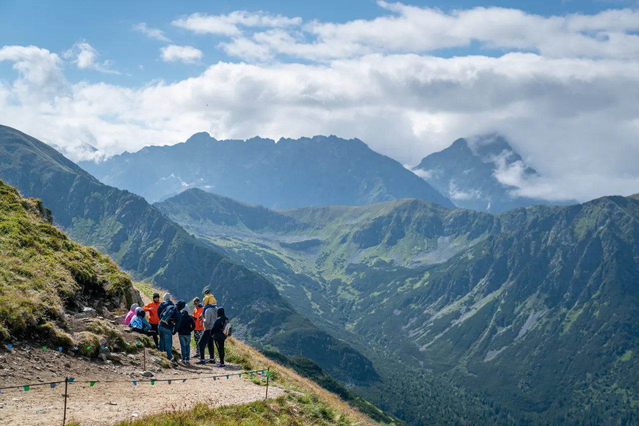 Widoki z Kasprowego Wierchu na Tatry