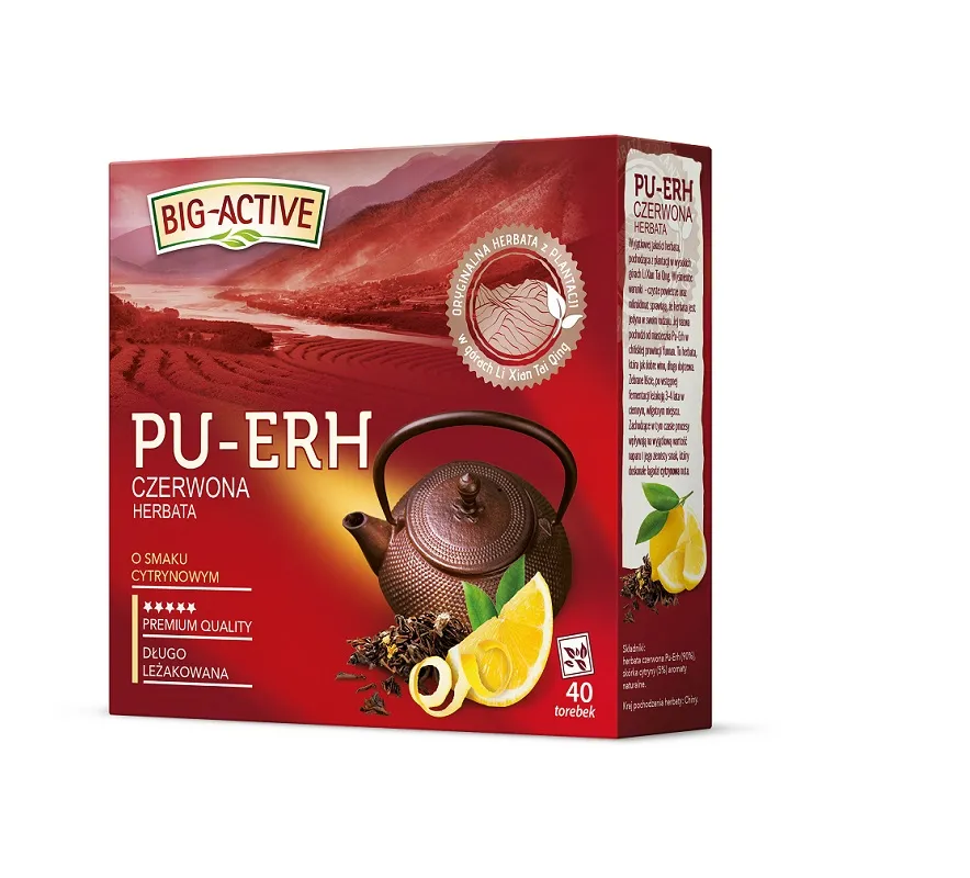 Czerwona herbata Pu-erh liście