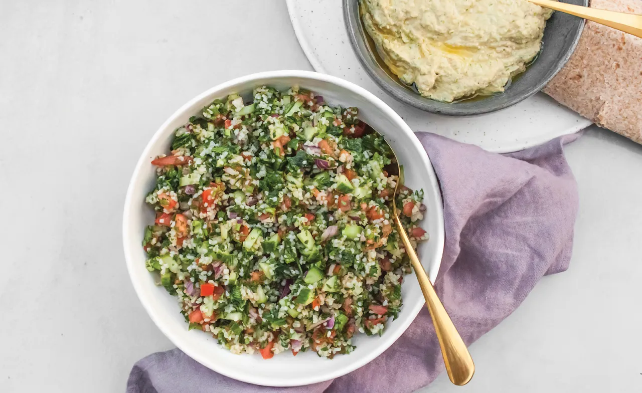 składniki na tabbouleh libańskie