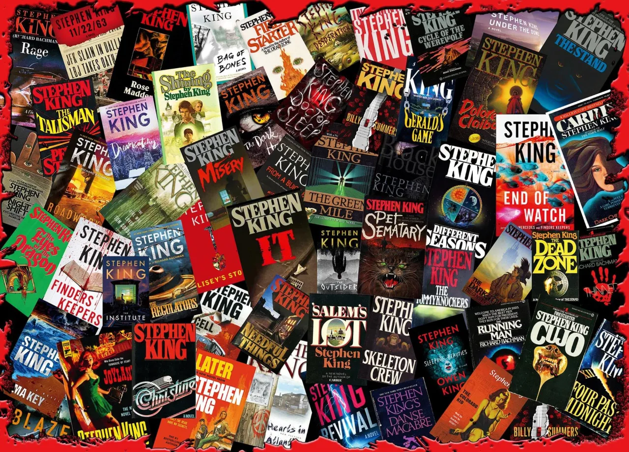 Stephen King ikonische Buchcover Collage