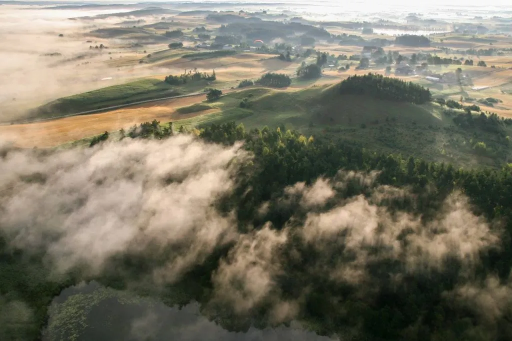 Góra Cisowa panorama Suwalszczyzna