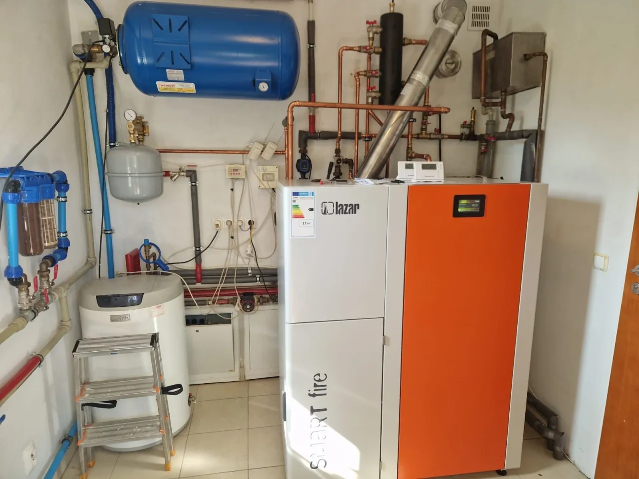 kotłownia z kotłem Lazar