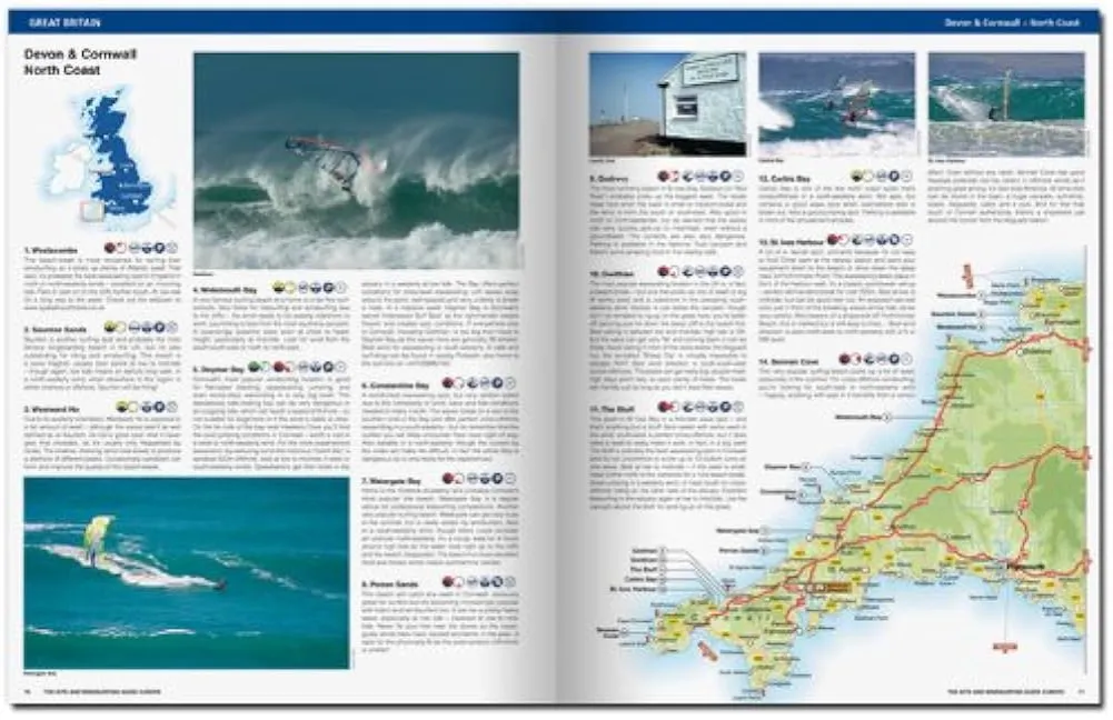 Kalendarz wiatrowy kitesurfing Europa