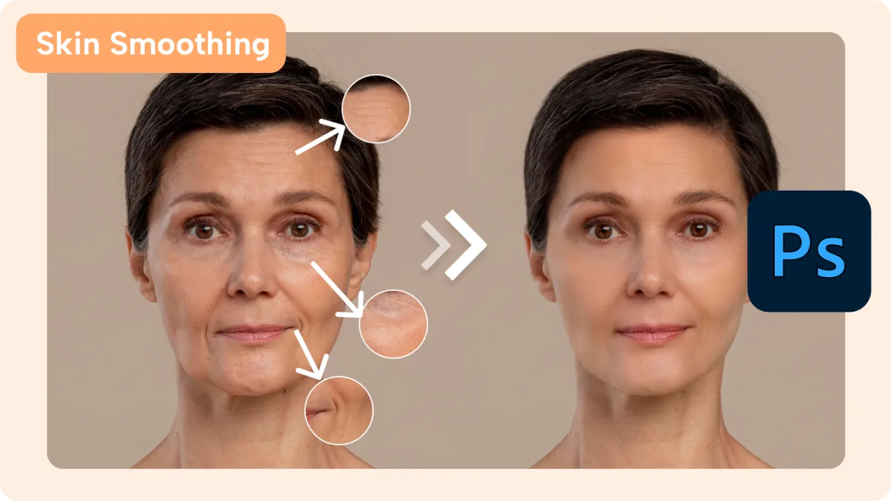 naturalny retusz twarzy photoshop