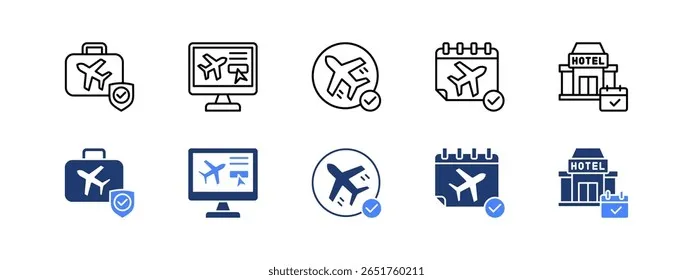 Por&oacute;wnanie ikon aplikacji do rezerwacji nocleg&oacute;w