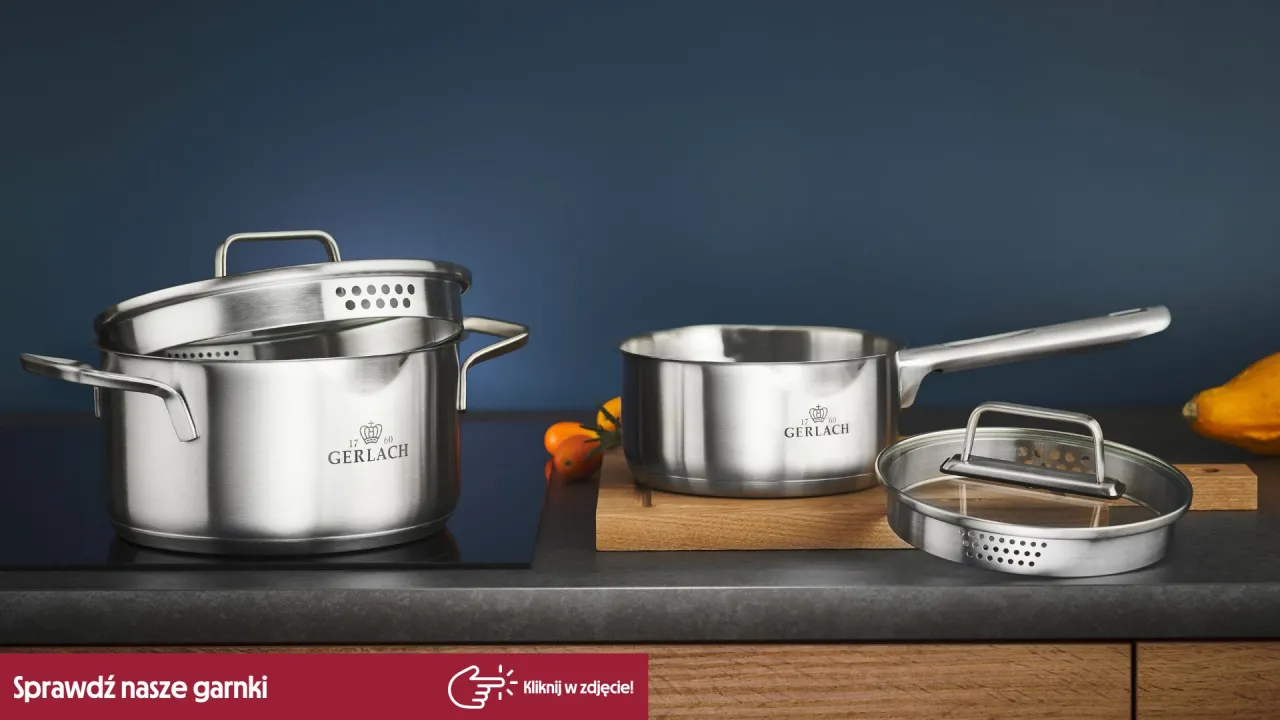 Porównanie serii garnków Gerlach: Prime, Superior, Prestige, Brava, Ambiente