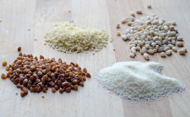 różne rodzaje kasz do zapiekanek