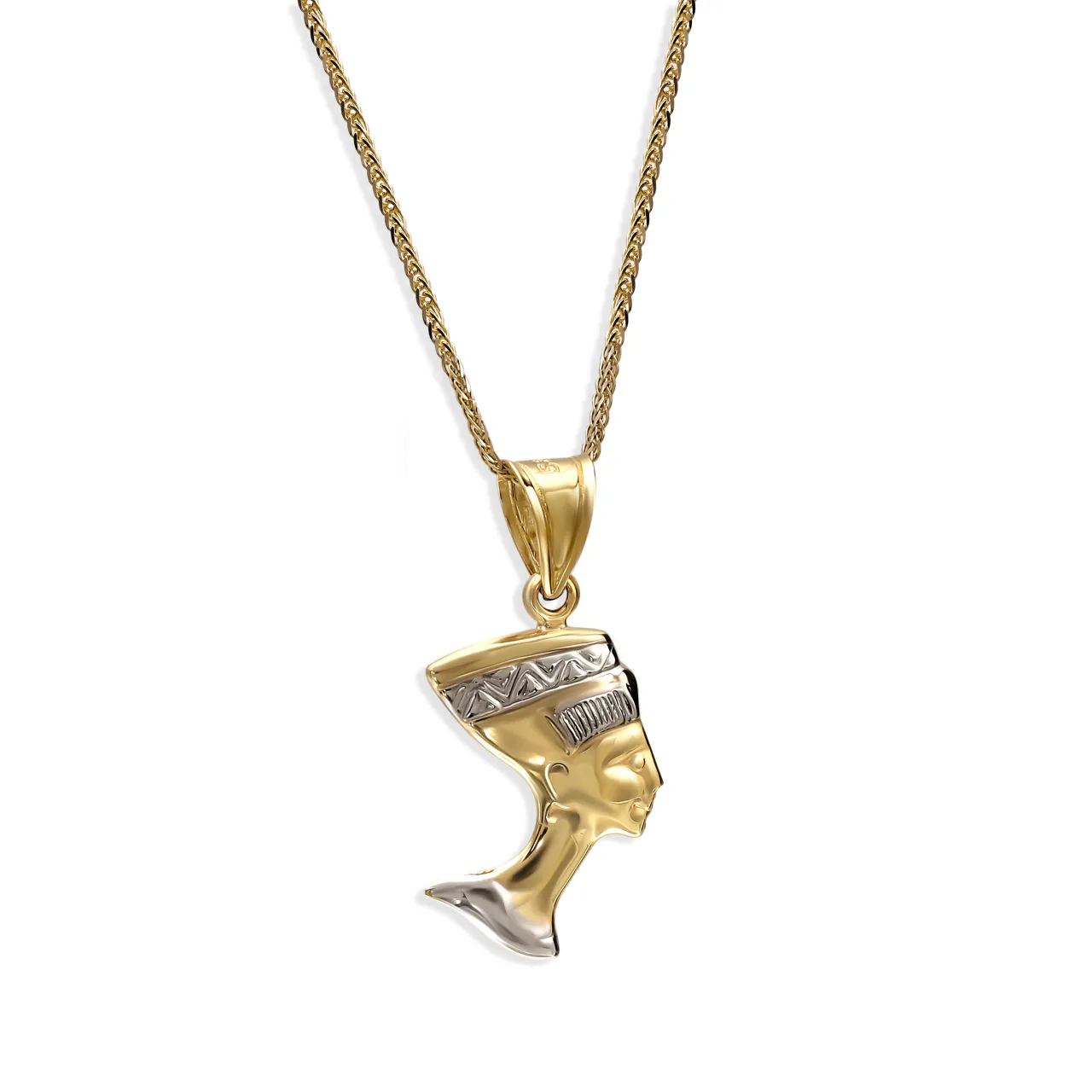 Nowoczesna biżuteria wisiorek Nefretete