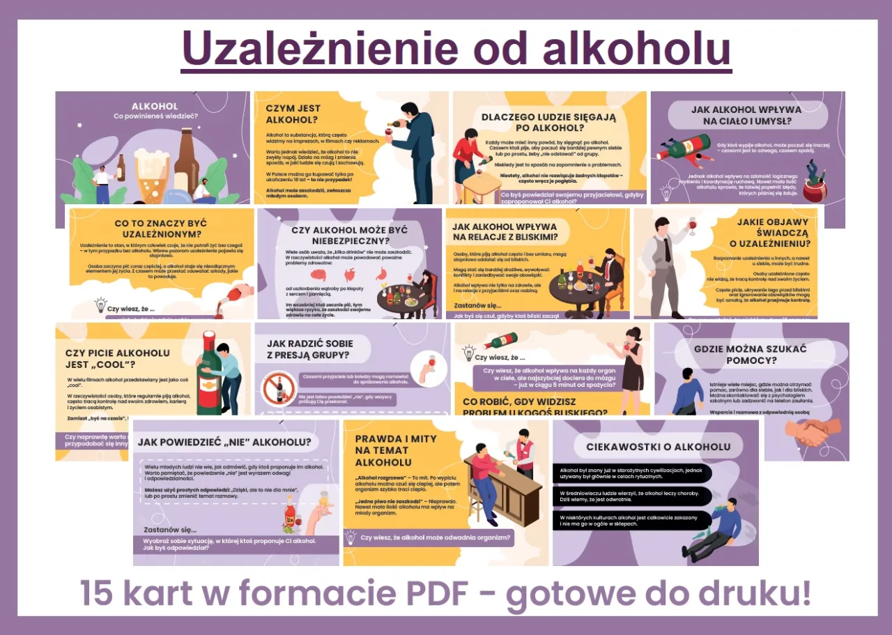 wpływ alkoholu na organizm infografika