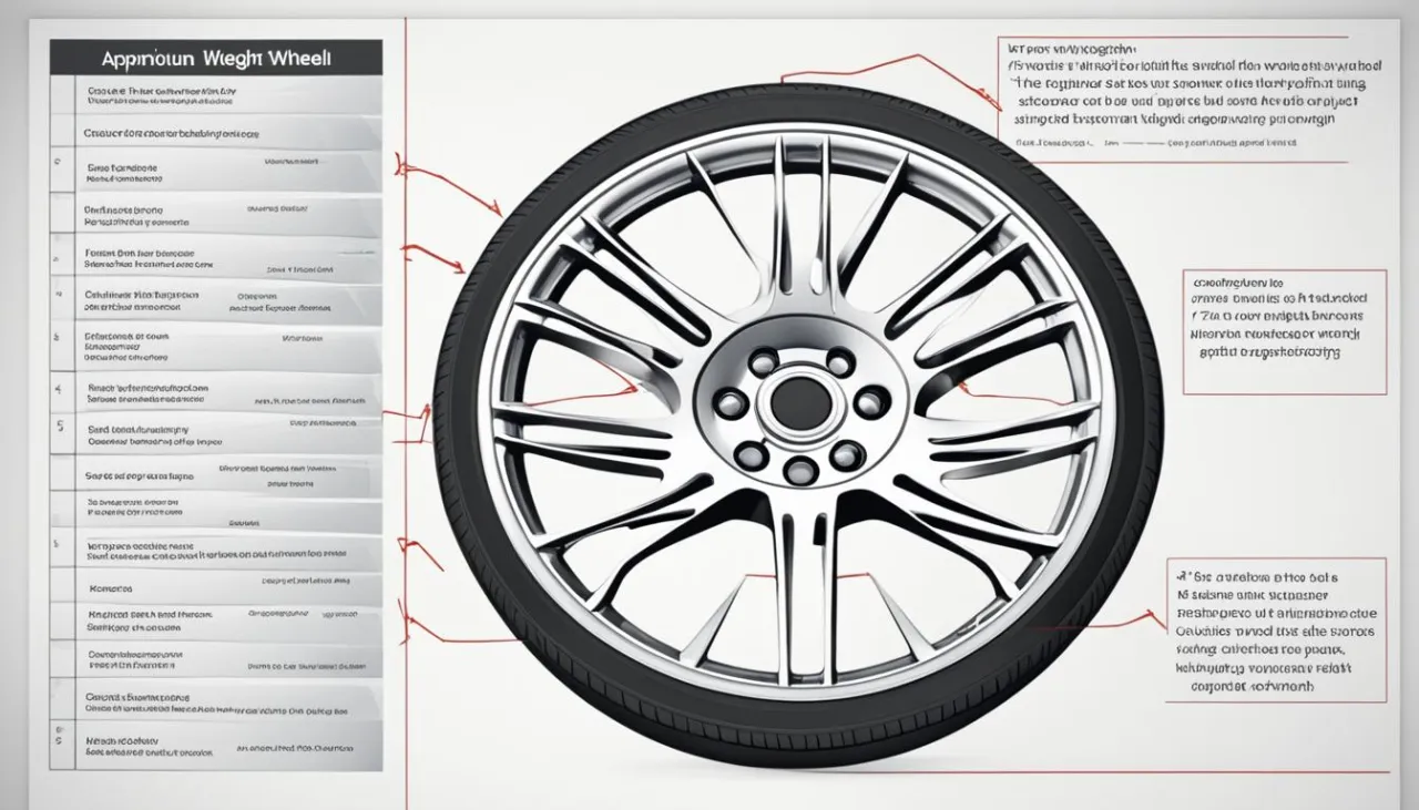 waga felg aluminiowych rozmiary