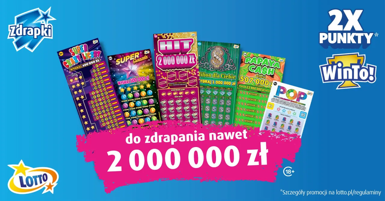 Kupony zdrapki lotto z hasłem