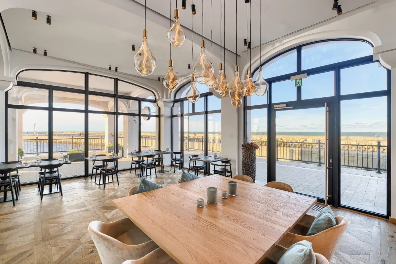 restauracja Darłówko widok na morze