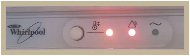 czerwona kontrolka lod&oacute;wka Whirlpool