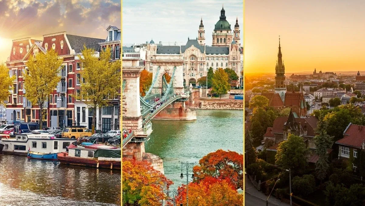 najpiękniejsze miasta Europy, kolaż miast europejskich