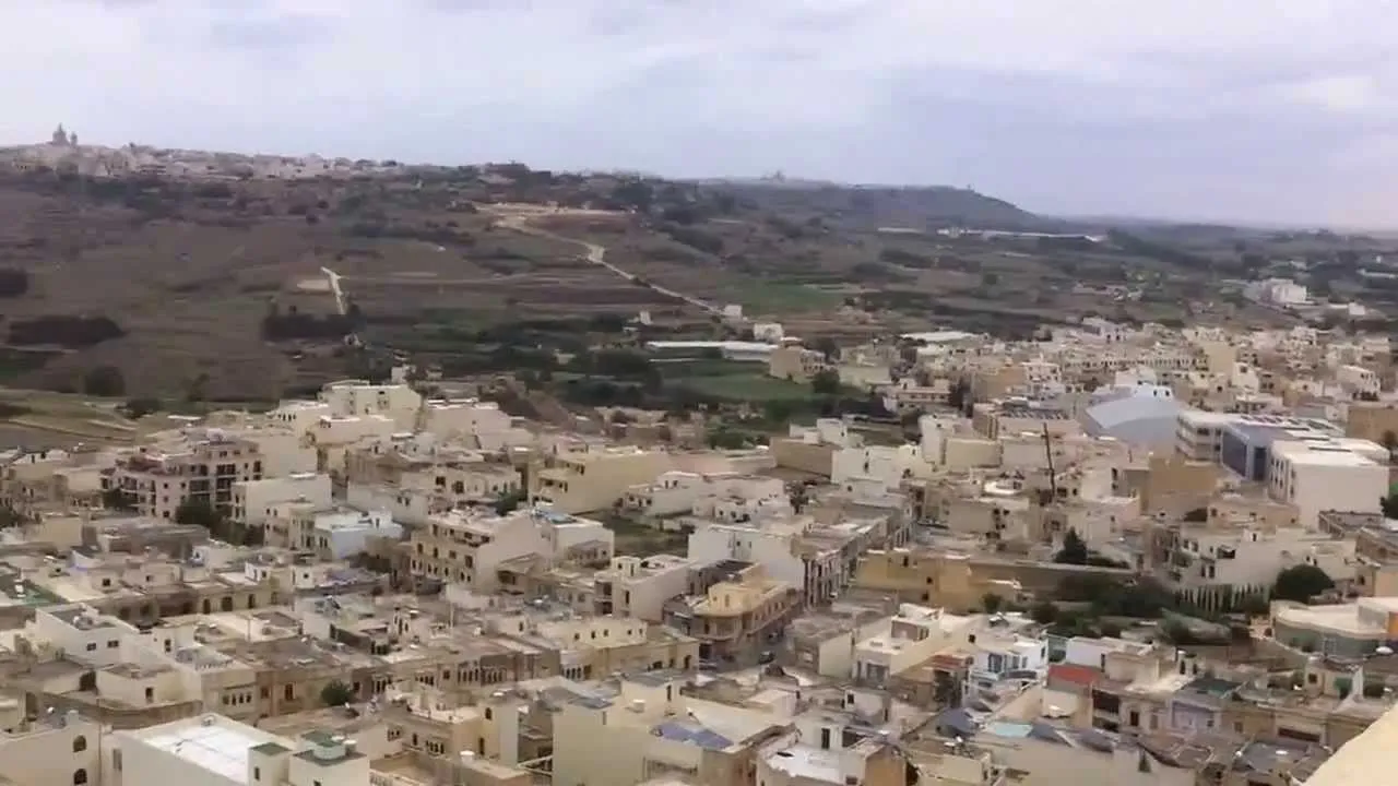 Gozo panoramiczny widok z Cytadeli