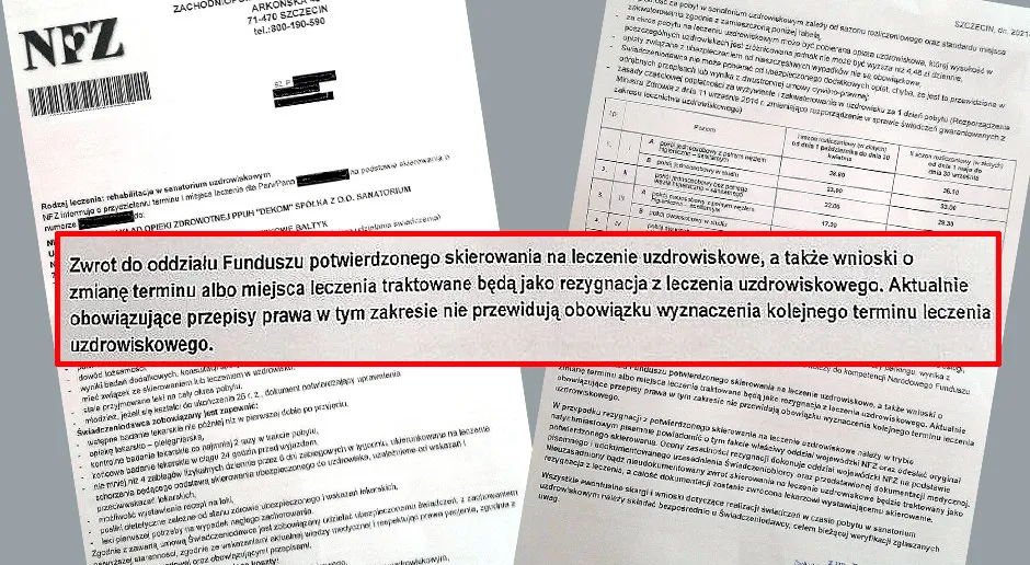 lekarz wypisuje skierowanie na badania do sanatorium