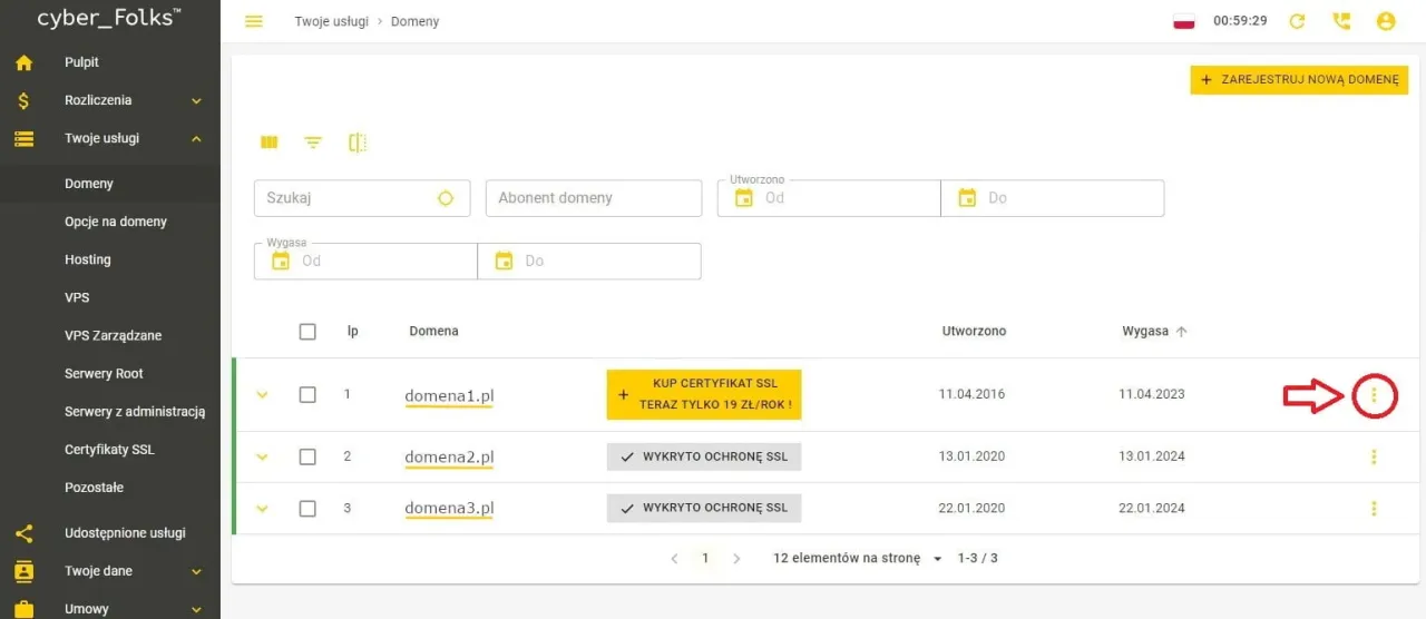 Kod AuthInfo przykład