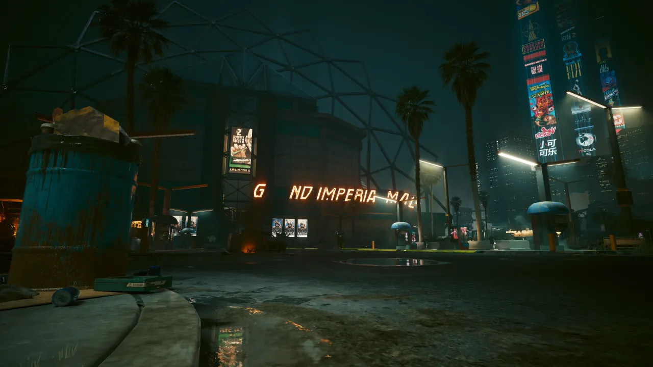 Cyberpunk 2077 Dogtown street atmosphere