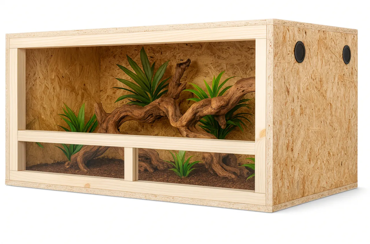 r&oacute;żne typy terrari&oacute;w dla ż&oacute;łwi lądowych