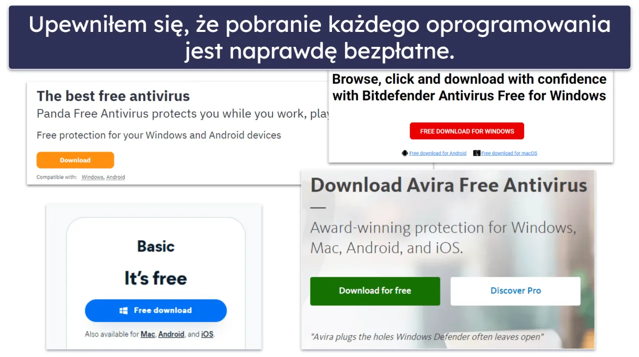 Darmowy antywirus Windows 7 porównanie