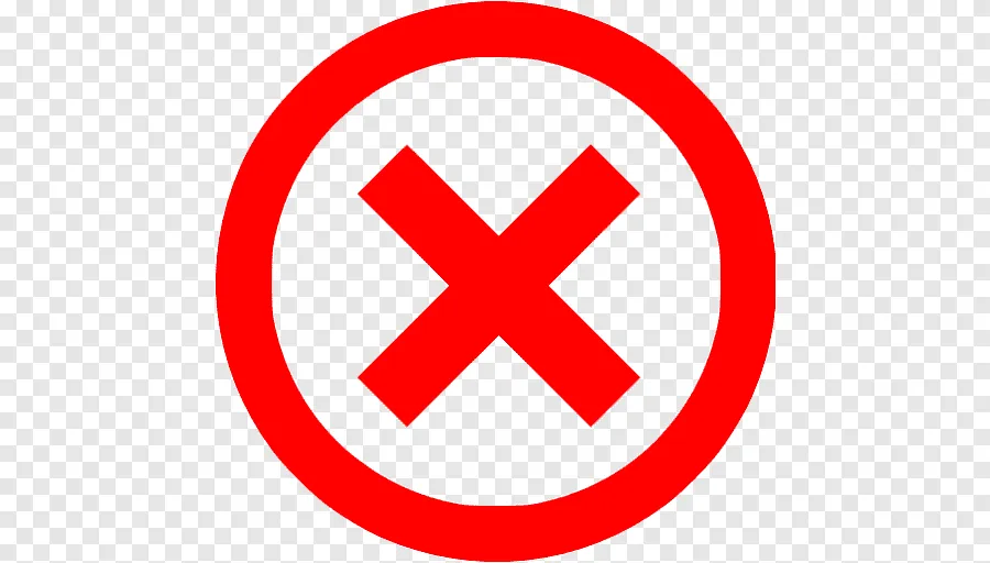 Czerwony znak X na wypełnionym formularzu