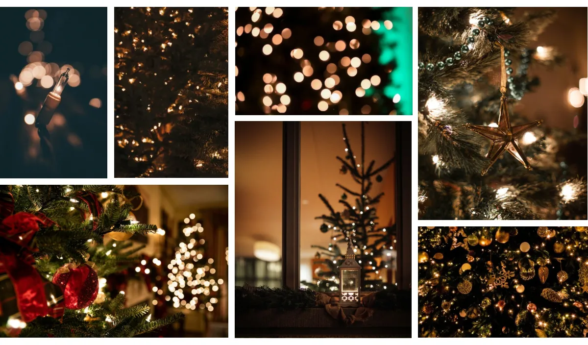 magia świateł świątecznych w salonie