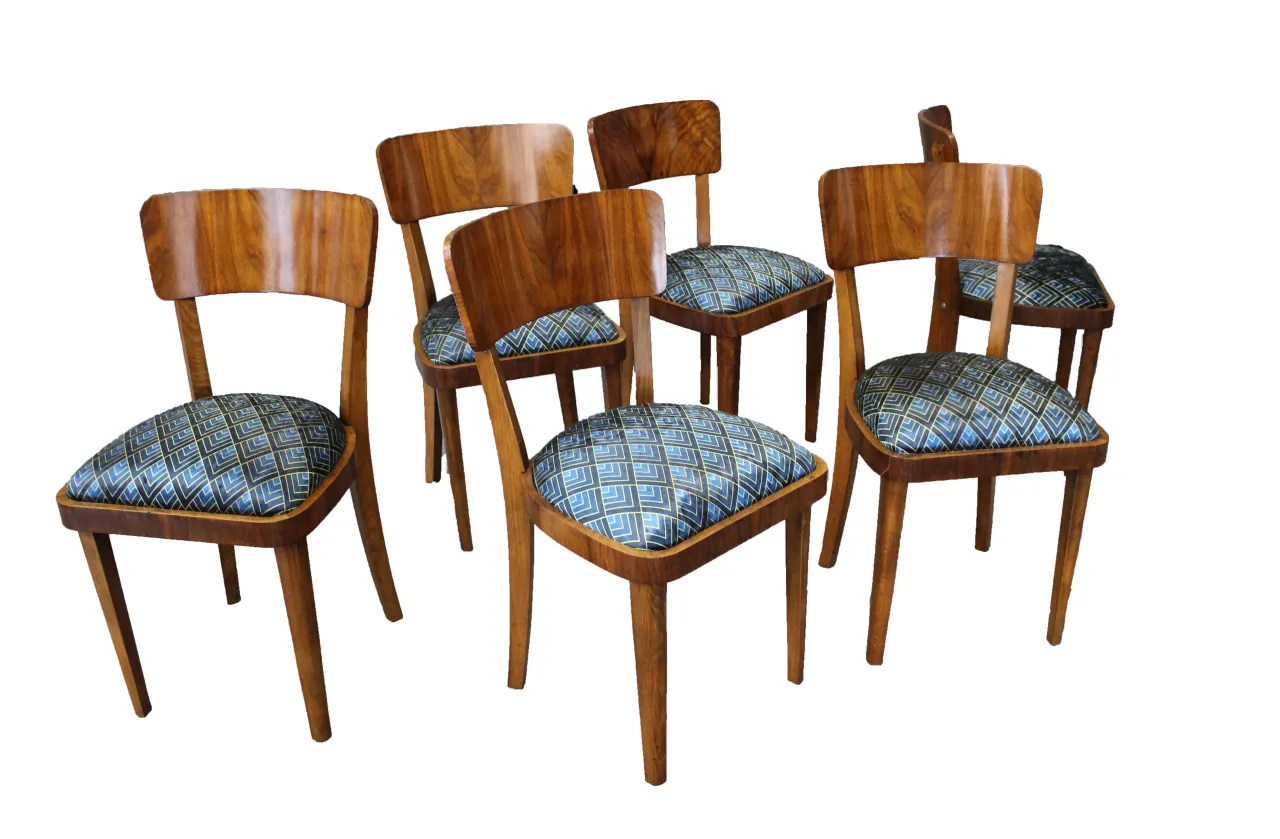 odnowione krzesła PRL style vintage