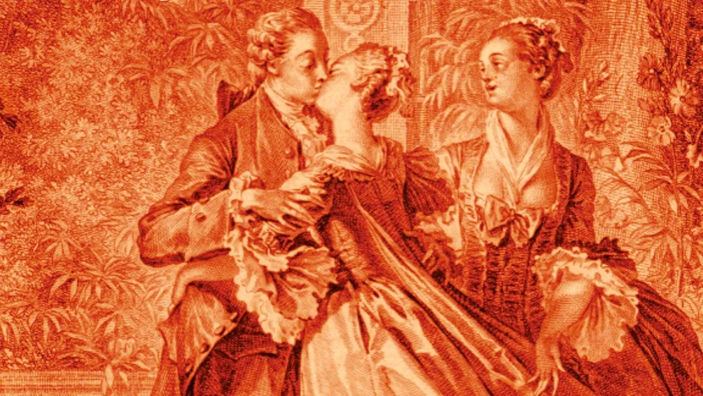 Romantische Szene 18 Jahrhundert Liebe