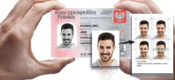 mapa cen zdjęć do dowodu Polska