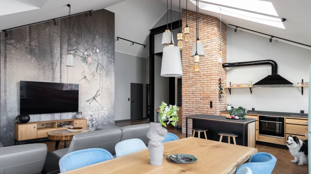 inspiracje style aranżacji salonu 40m2