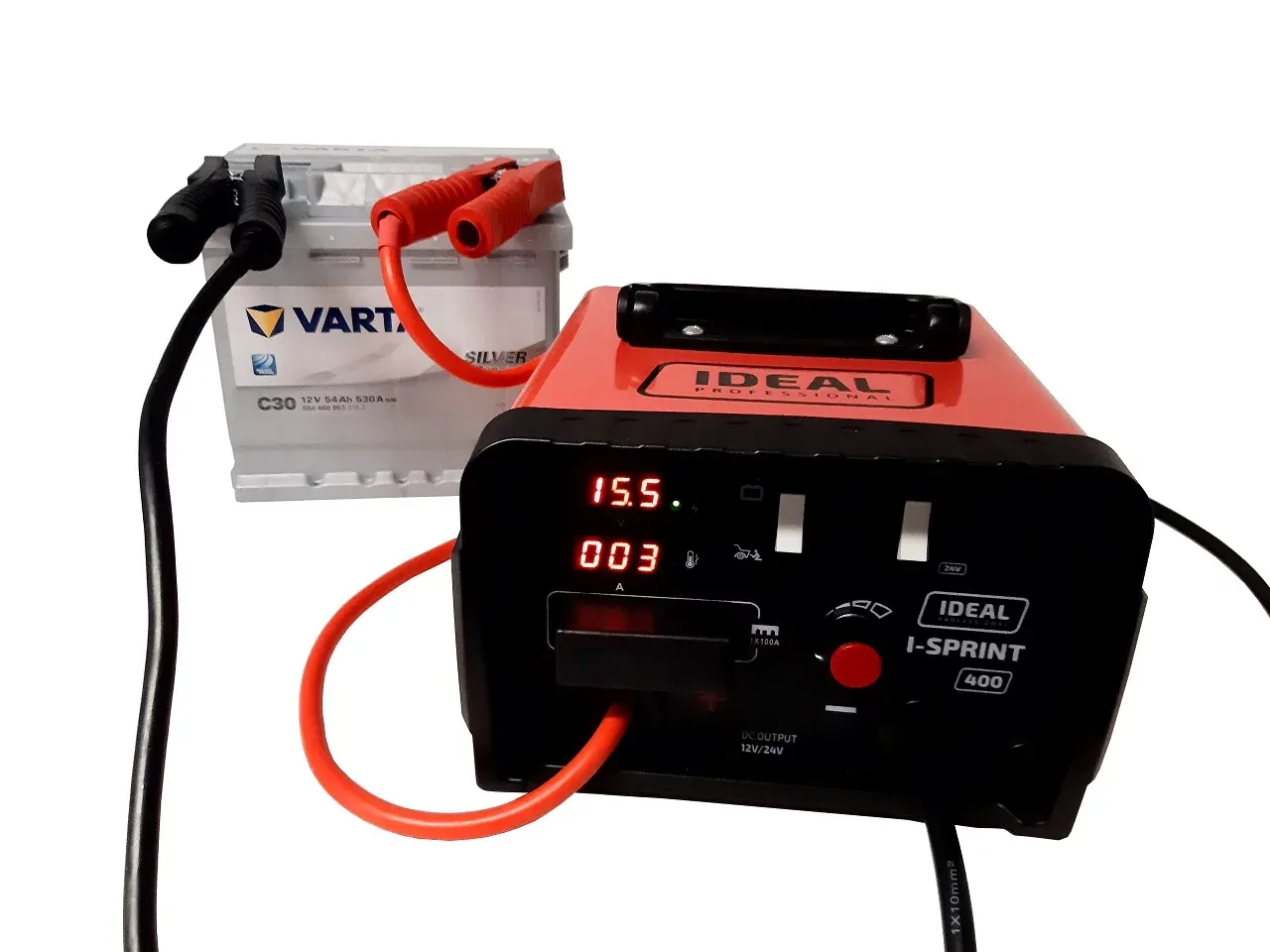 prostownik z rozruchem do ciągnika rolniczego