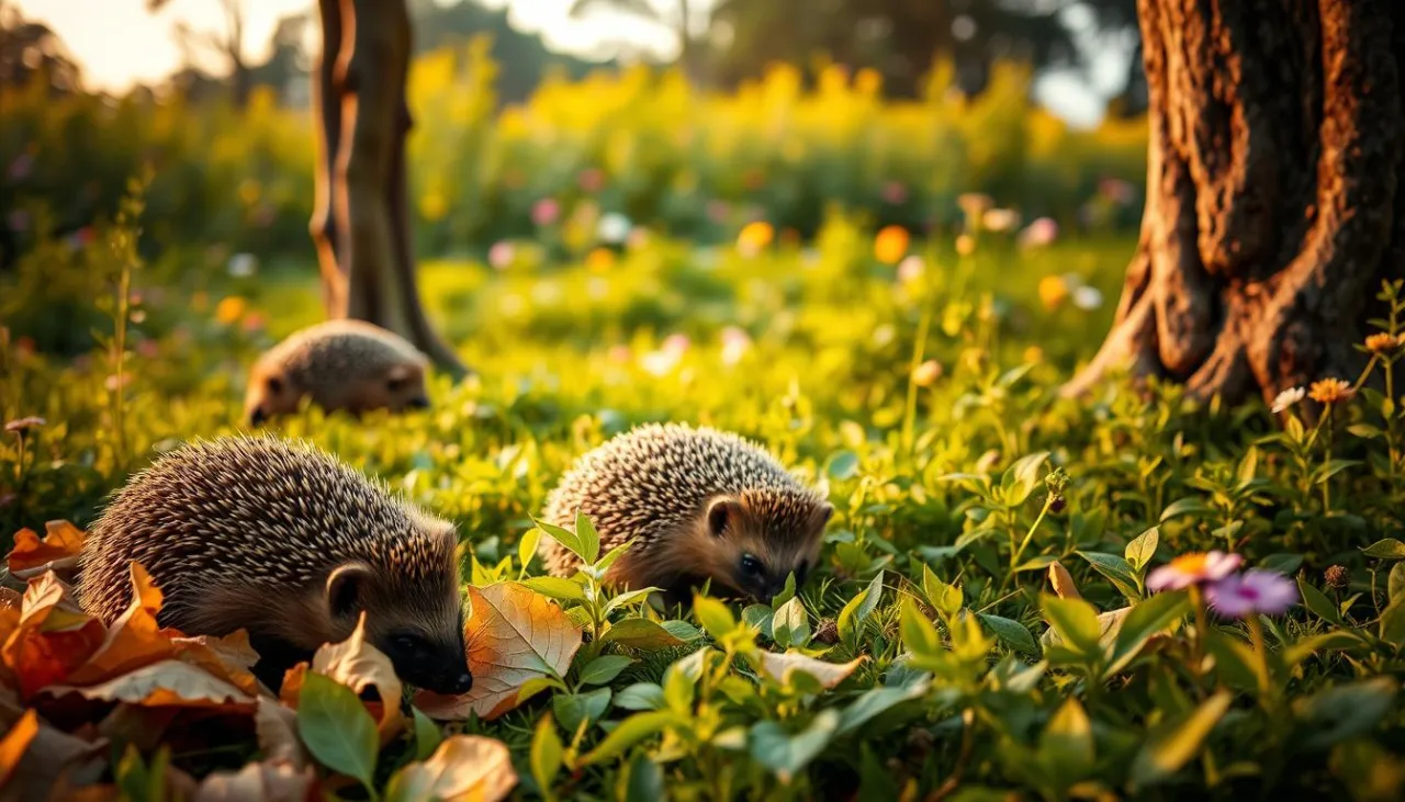 jeż w naturalnym środowisku dieta owady