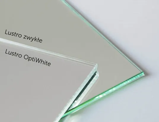 lustro float vs optiwhite, por&oacute;wnanie luster