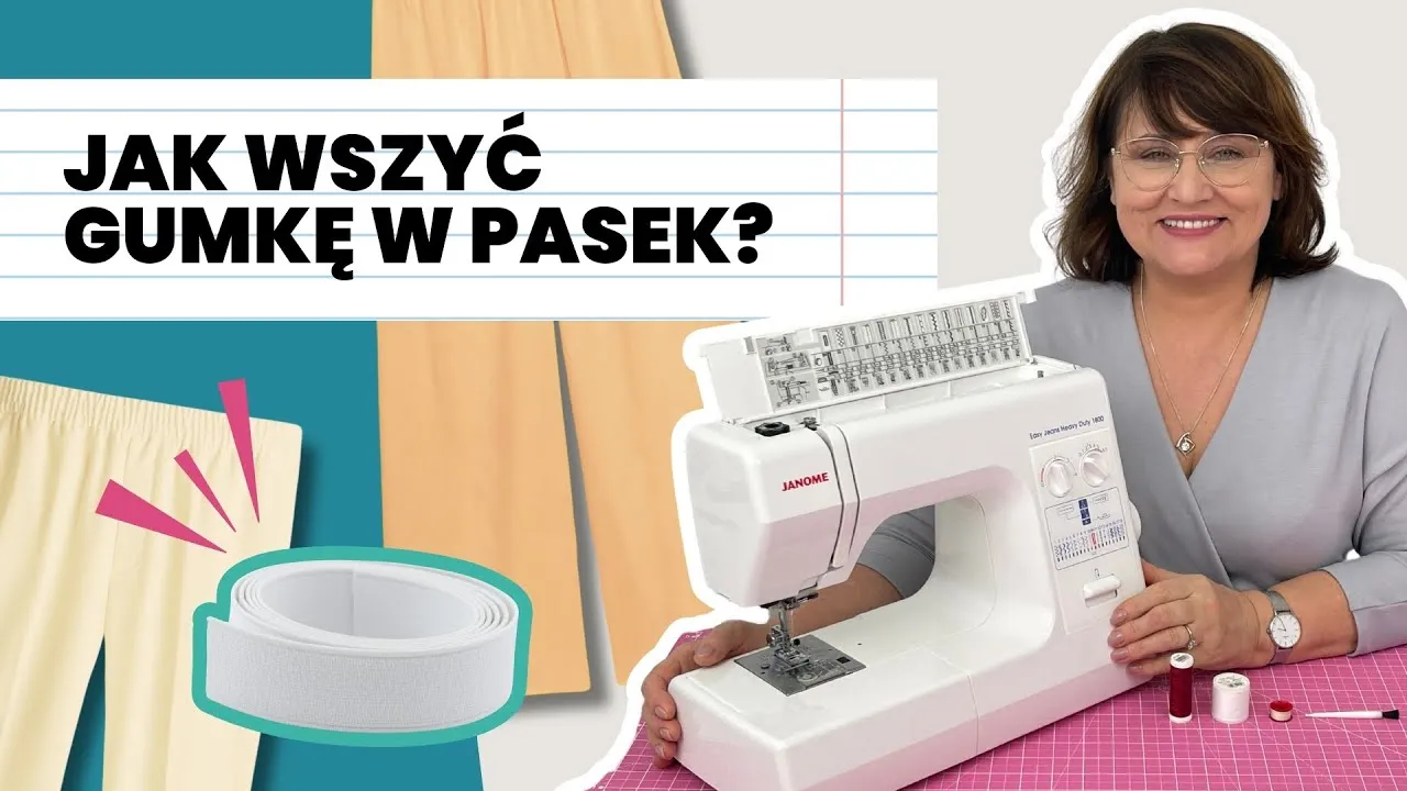 stebnowanie gumki w pasku spódnicy