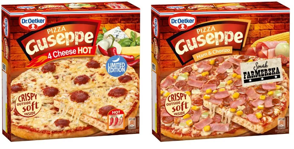 Różne rodzaje pizzy Guseppe