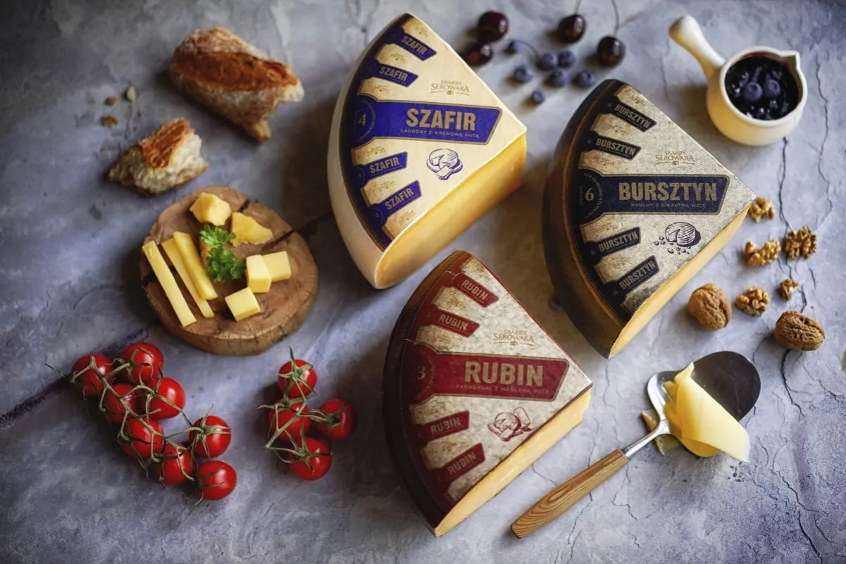 Polish aged cheese Bursztyn Szafir