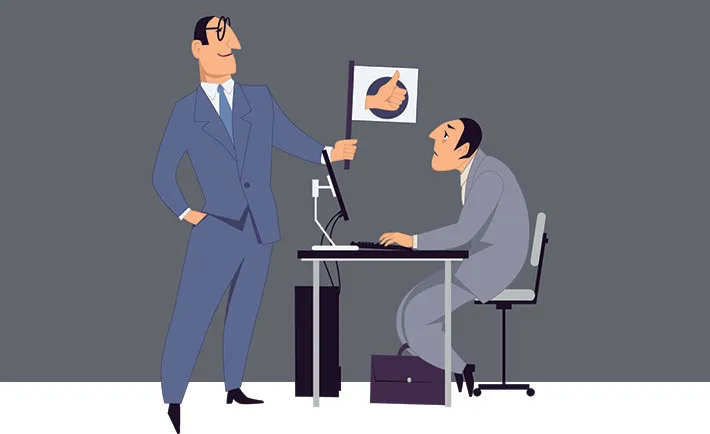 rozmowa z przełożonym feedback