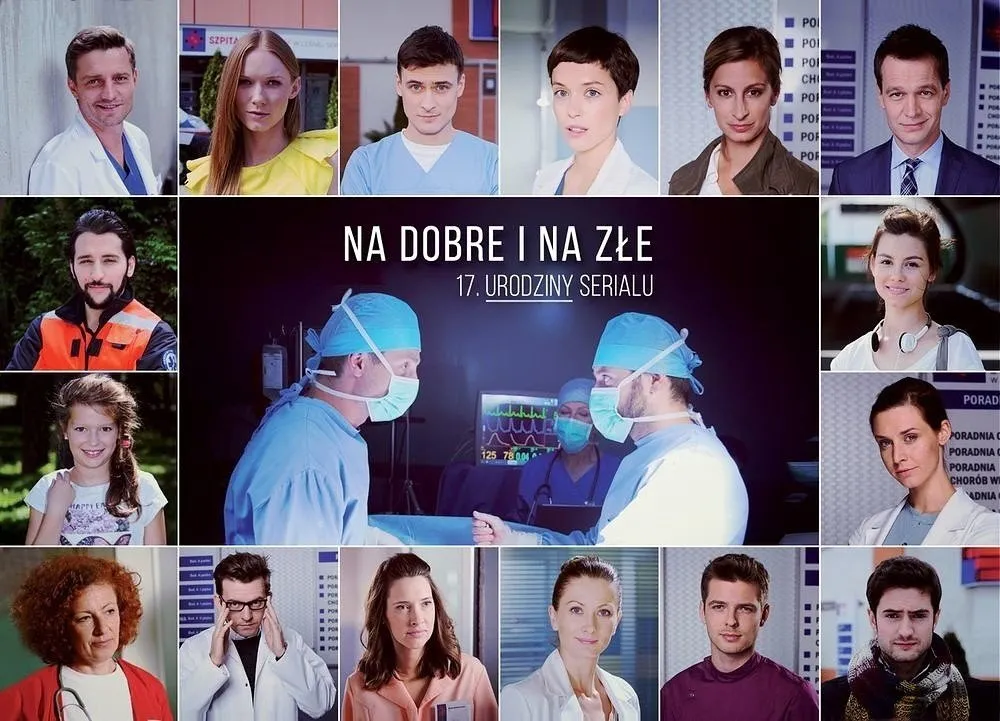 aktualna obsada Na dobre i na złe 2024 kolaż