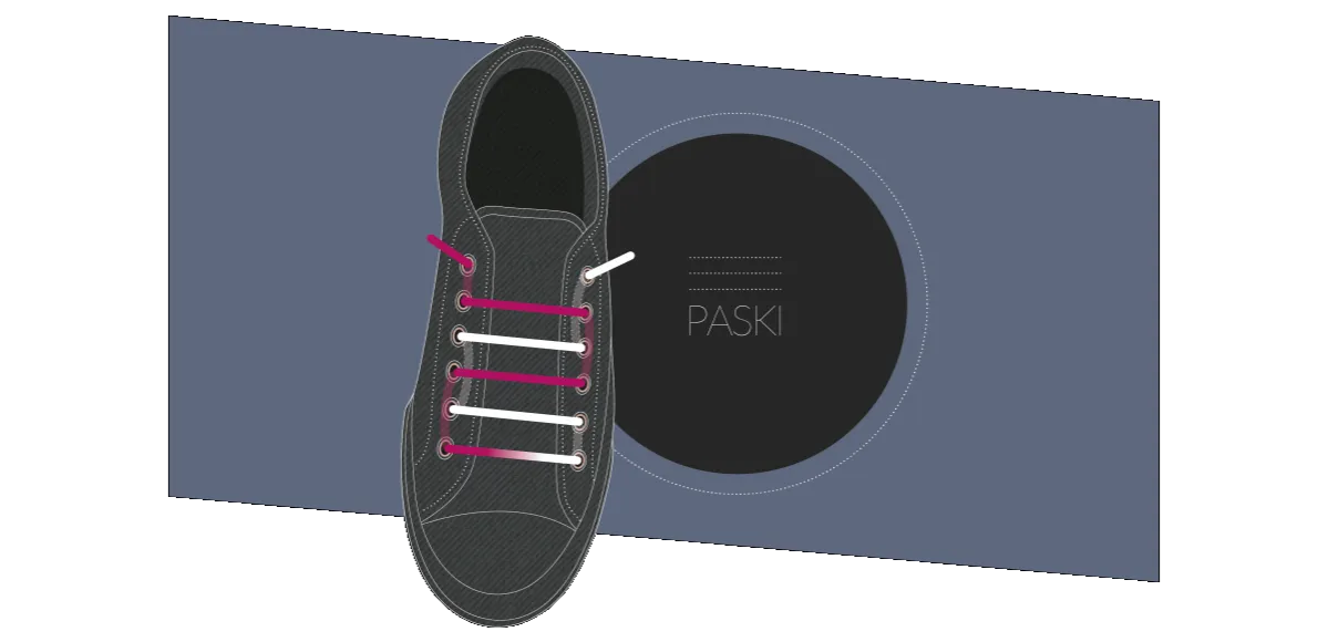 różne sposoby sznurowania butów