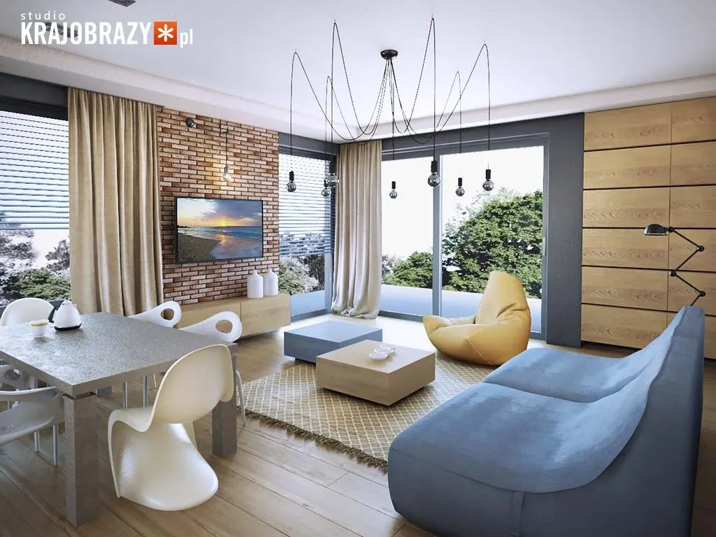 Zdjęcie Jak urządzić salon z dwoma oknami: 8 porad dla stylowego wnętrza