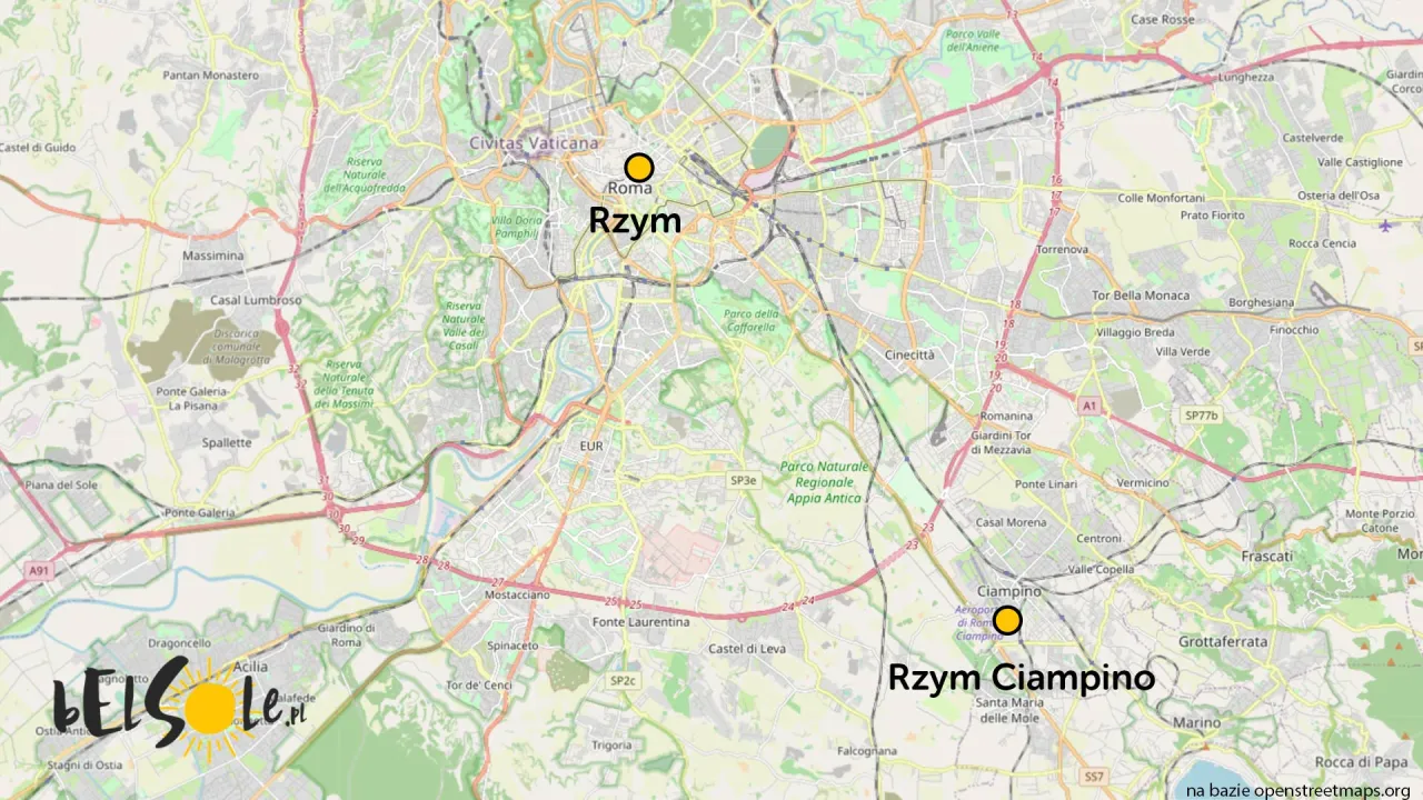 Zdjęcie Jak szybko i tanio dojechać z lotniska Rzym Ciampino do centrum