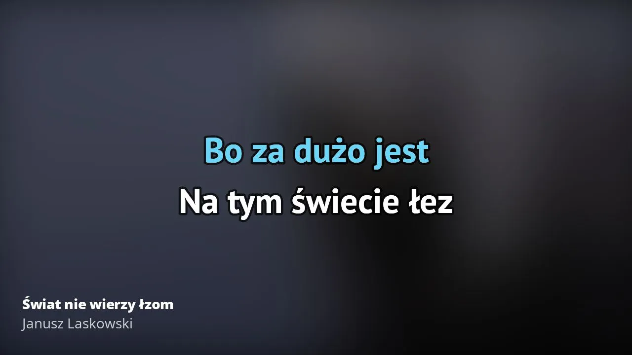 Zdjęcie Kto śpiewa świat nie wierzy łzom? Poznaj Janusza Laskowskiego i jego utwór