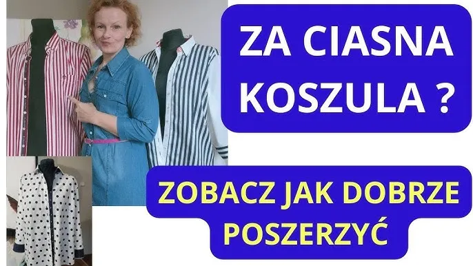 kobieta mierzy za ciasną bluzkę, rozciąganie bluzki domowe sposoby