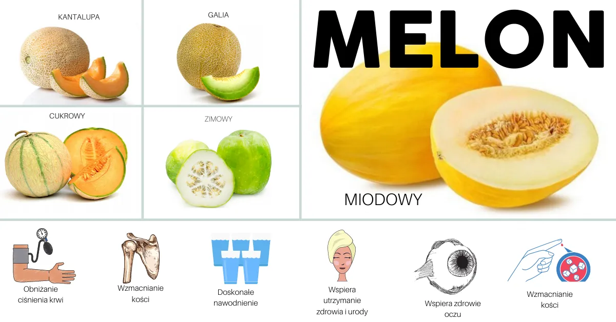 Jak wybrać dojrzałego melona infografika