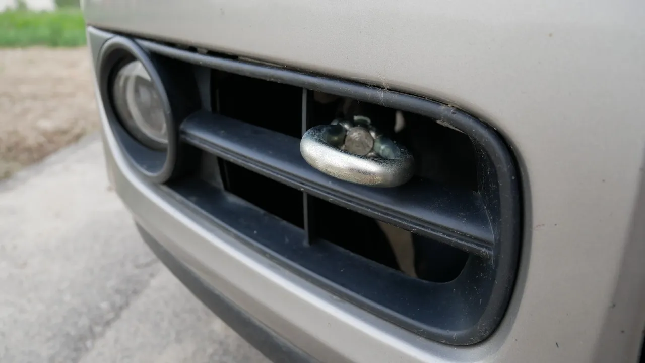 Skoda Fabia I ucho holownicze lokalizacja