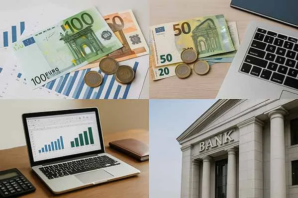 Osoba rozważająca r&oacute;żne opcje finansowe