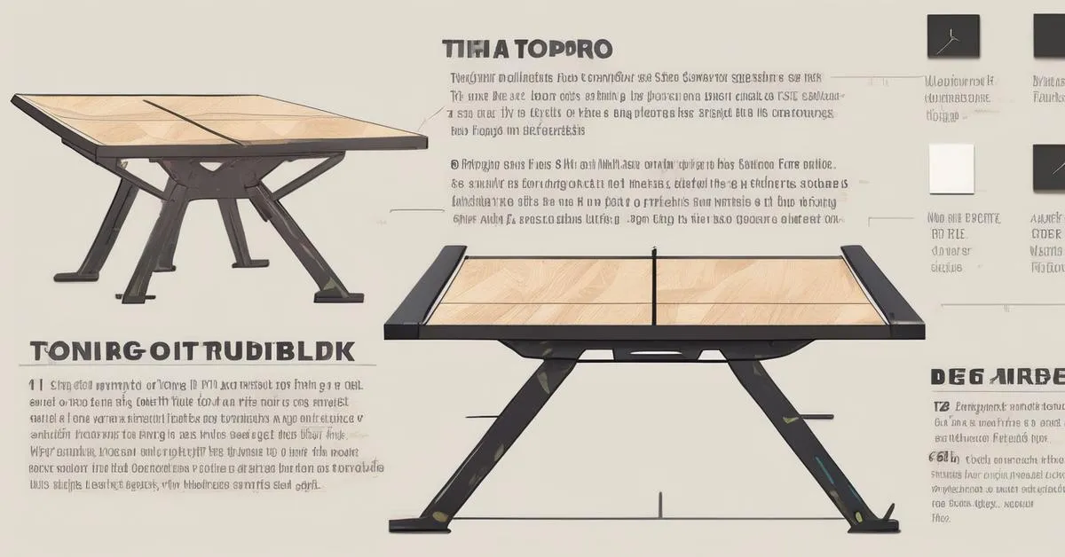 materiały i narzędzia do budowy stołu ping pong