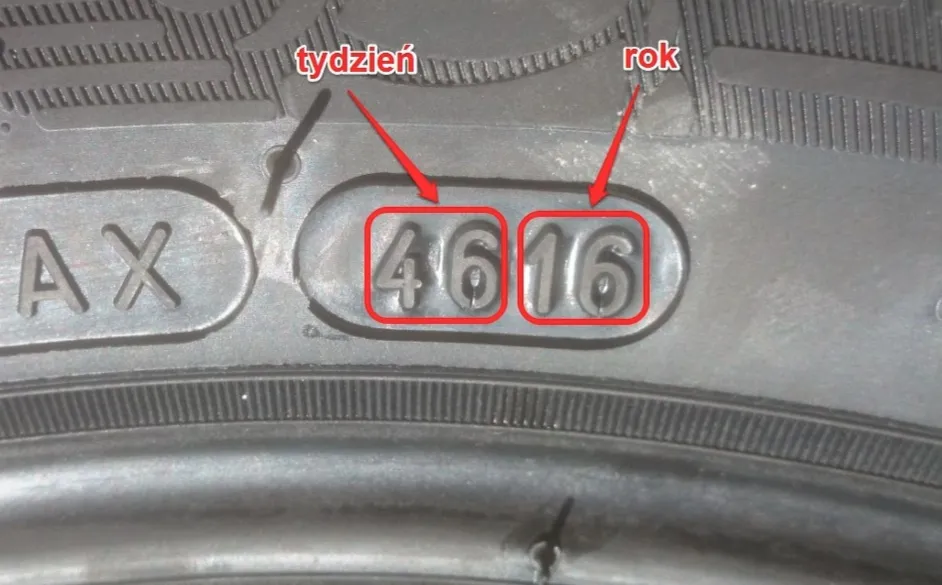 Jak odczytać rok produkcji opony DOT kod przykład