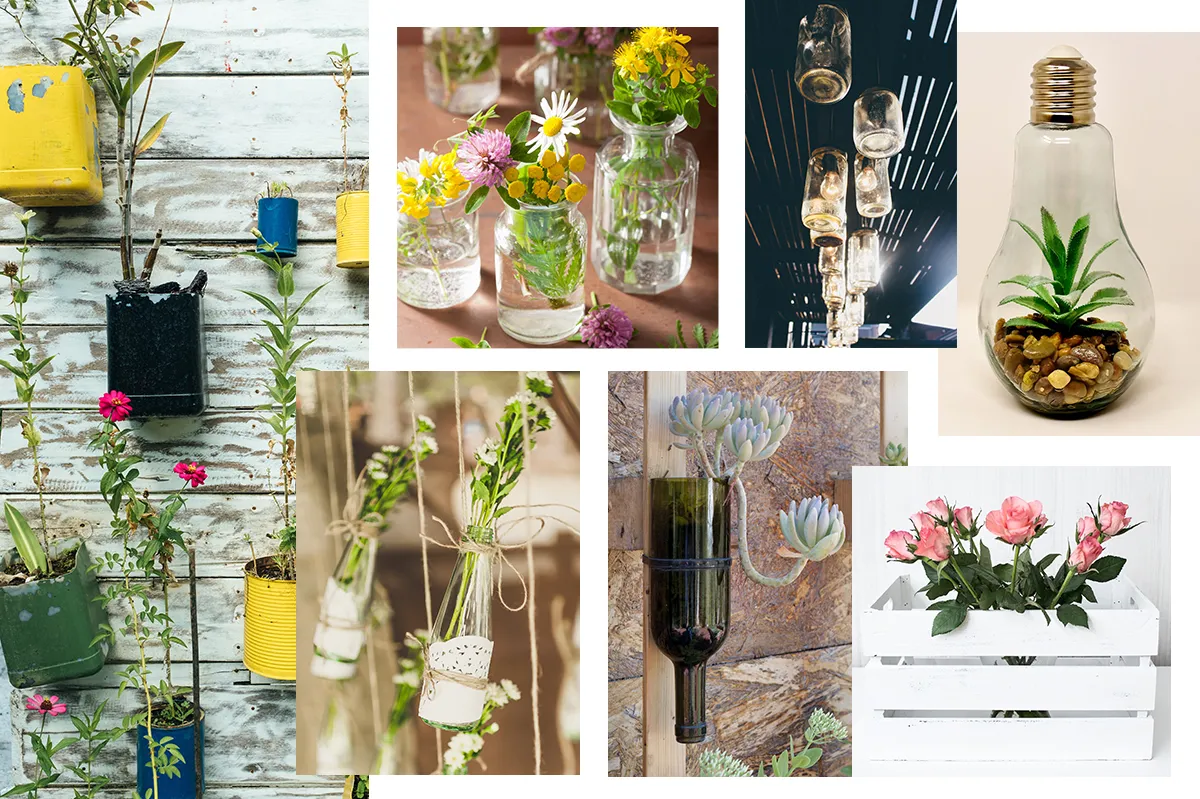 dekoracje sceny zrobione z recyklingu