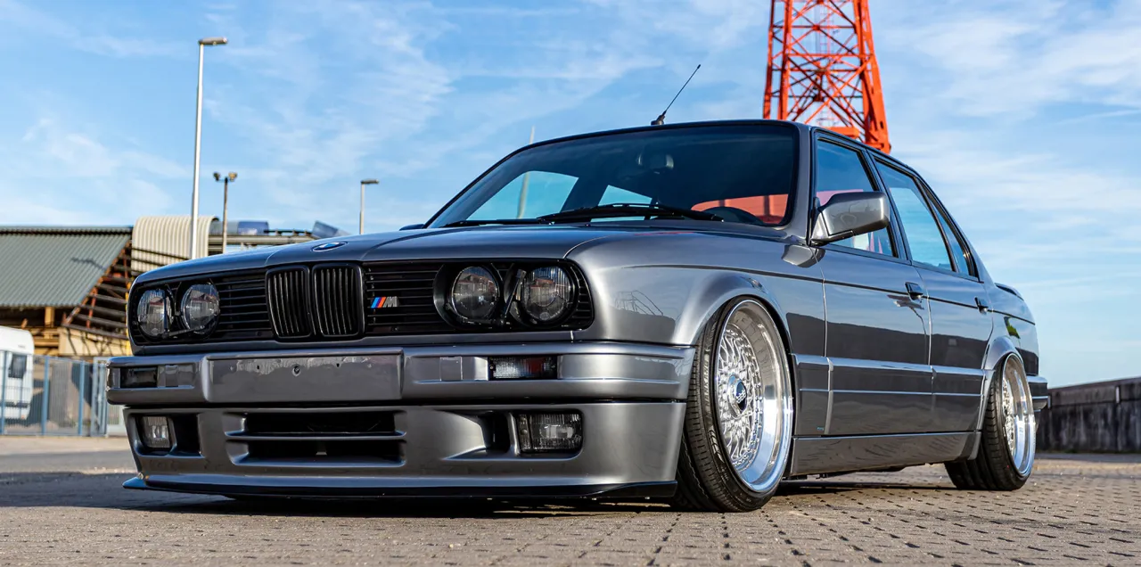 BMW E30 coupe tuning M-Technic BBS RS